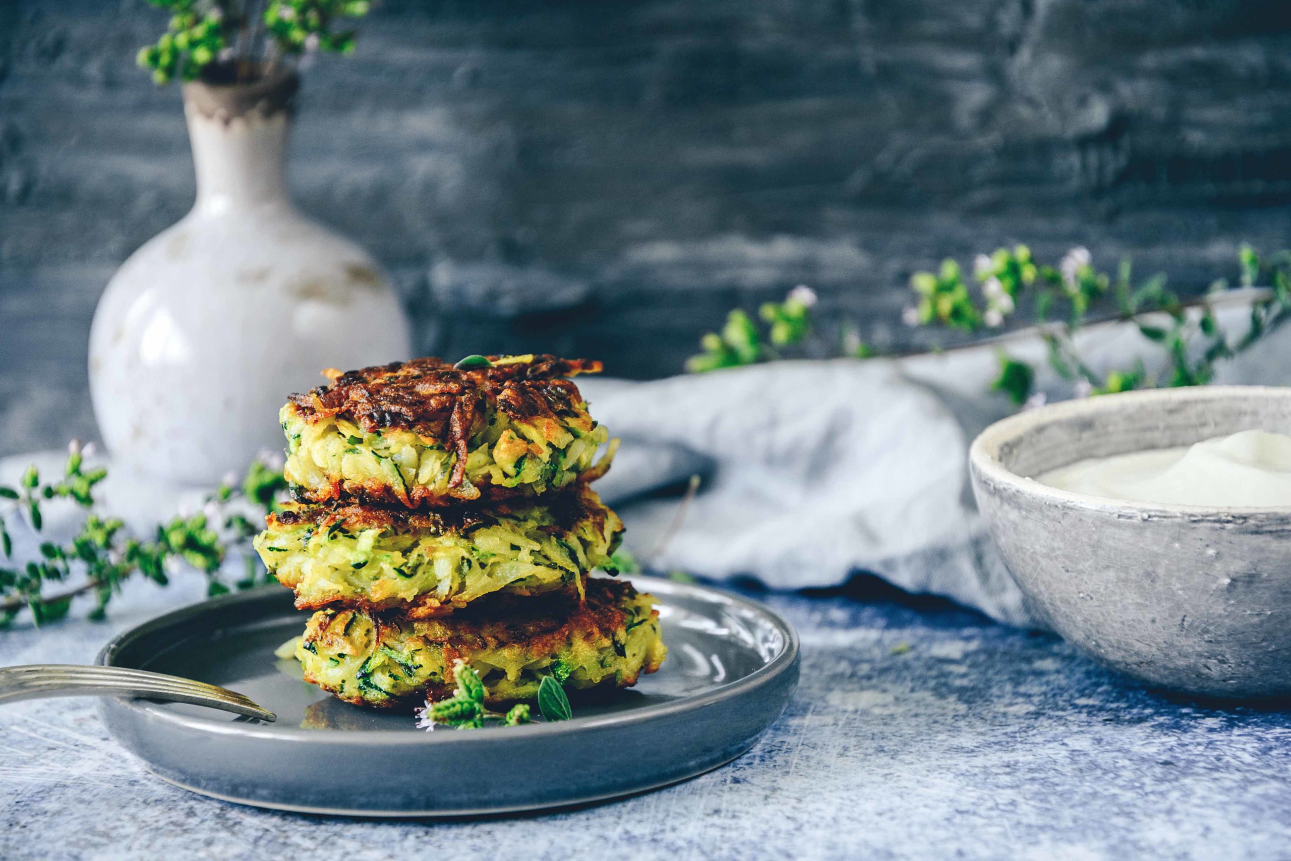 Kartoffelpuffer mit Zucchini - Hauptgang - Rezepte - Kartoffel